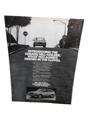 Subaru hill holder 1981 stampa - hill-holder,